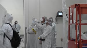 JPSS-2 Spacecraft Move to I&T Cart, Unbagging, Move to Aronson Table