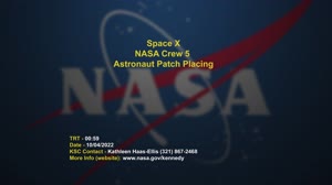SpaceX Crew-5 Astronaut Patch Placing