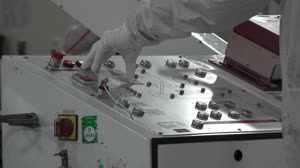 SWOT Spacecraft Move Into Transport Container