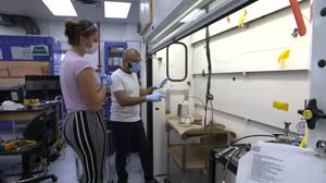 Molten Regolith Electrolysis Experiment