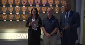 Awards Ceremony of Artemis I Launch Team Inside Launch Control Center (LCC)