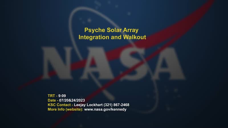 Psyche Solar Array Integration Walkout