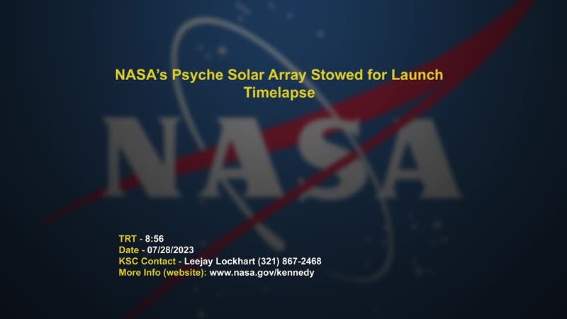 Psyche Solar Array Storage for Flight - Timelapse