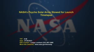 Psyche Solar Array Storage for Flight - Timelapse