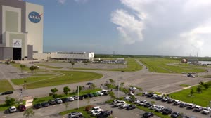 Artemis II Core Stage Offload and Transport to VAB - OSB II Timelapse