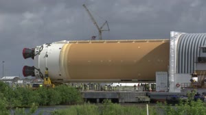 Artemis II Core Stage Transport to VAB