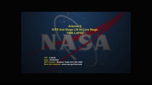 Artemis II integration activities inside the Vehicle Assembly Building