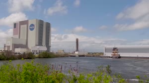 Artemis III Core Stage Arrival at KSC Timelapse