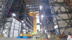 Artemis III Core Stage Processing Timelapse