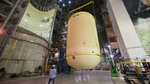 NASA Readies Artemis II Liquid Oxygen Tank for Next Phase of Manufacturing