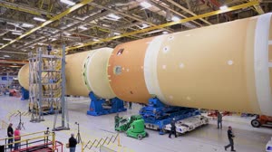 NASA Joins Four Major SLS Rocket Parts to Form Artemis II Core Stage