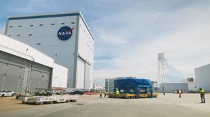 NASA Barge Departs Michoud with Hardware for Three Different Artemis Missions