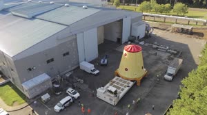 Launch Vehicle Stage Adapter for Artemis II Moved, Prepped for Shipment