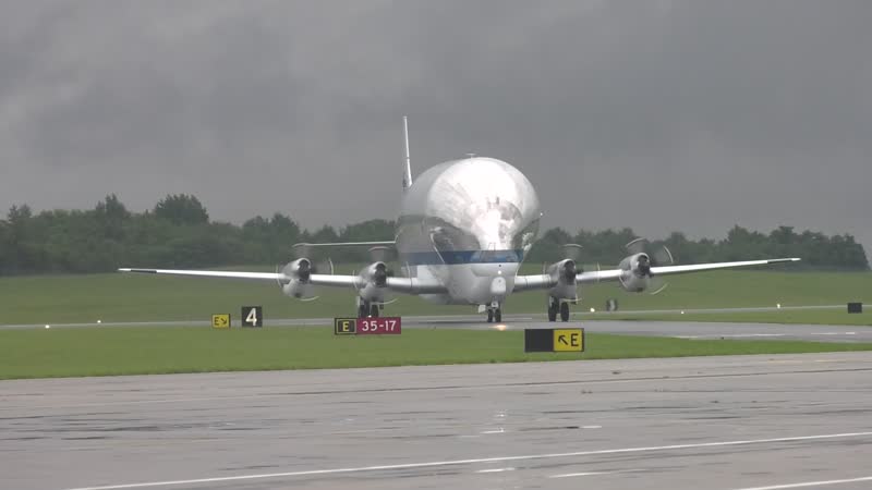 NASA’s Super Guppy Delivers SLS Rocket Test Hardware to Marshall