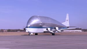 Super Guppy Arrives in Alabama to Drop Off Artemis I Heat Shield