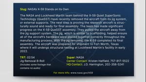 NASA's X 59 Stands on its Own Jig Removal