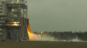NASA Conducts RS-25 Hot Fire Test at Stennis Space Center