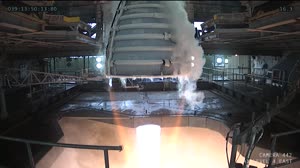 NASA Conducts First 2023 Test of Redesigned Moon Rocket Engine