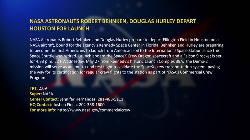 DM-2 Crew Departs Ellington Field