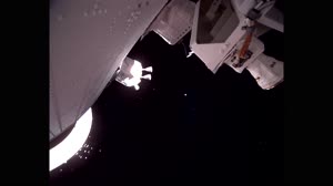 Orion Camera View of Artemis II Upper Stage Separation