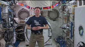 Astronaut Nick Hague speaks with Wichita, Kansas Media