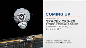 Expedition 70 SpaceX Dragon CRS-29 Cargo Ship Space Station Docking - Nov. 9, 2023