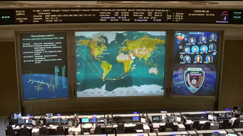 Soyuz MS-24 Space Station Undocking - Friday, April 5, 2024