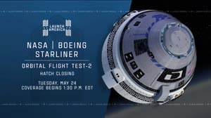 NASA-Boeing Starliner Orbital Flight Test-2 Hatch Closure