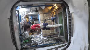 NASA Astronauts Butch Wilmore and Suni Williams conduct International Space Station Research