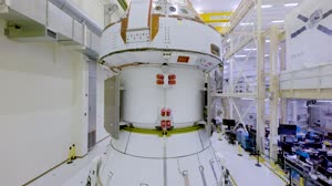 Artemis II Orion Solar Array Wings Installed